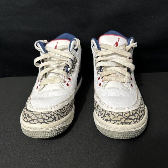 Nike Air Jordan III 3 OG True Blue Retro 2016 854261-106 sz 5.5Y pre-owned - Picture 2 of 8